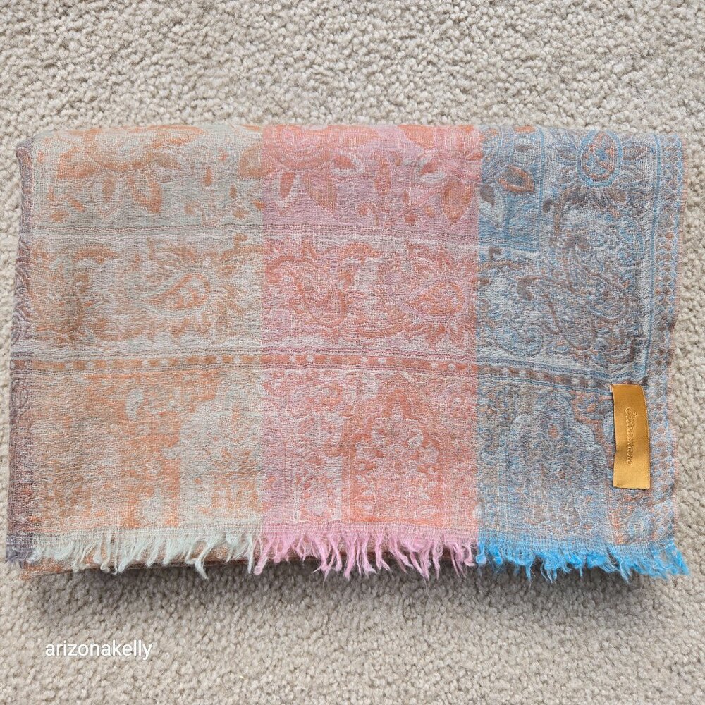NWOT Otto Amano Cashmere Lightweight Scarf - Picture 12 of 15